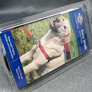 PetSafe Easy Walk No-Pull Dog Harness Size Large Red & Black New In Package